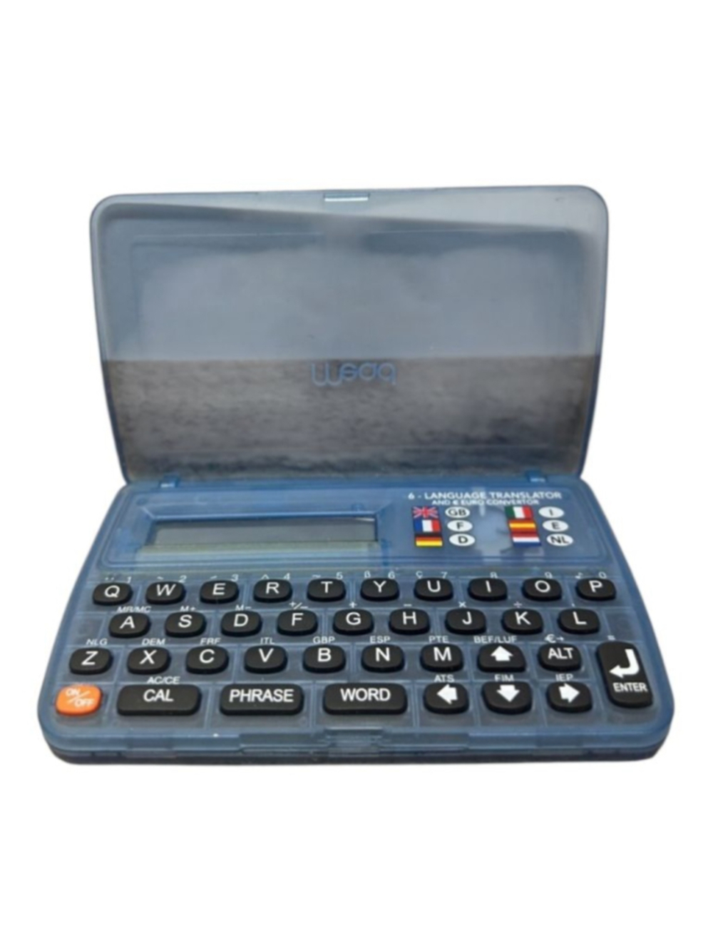 Vintage Mead 6-Language Electronic Translator & Euro Converter | Y2K Blue